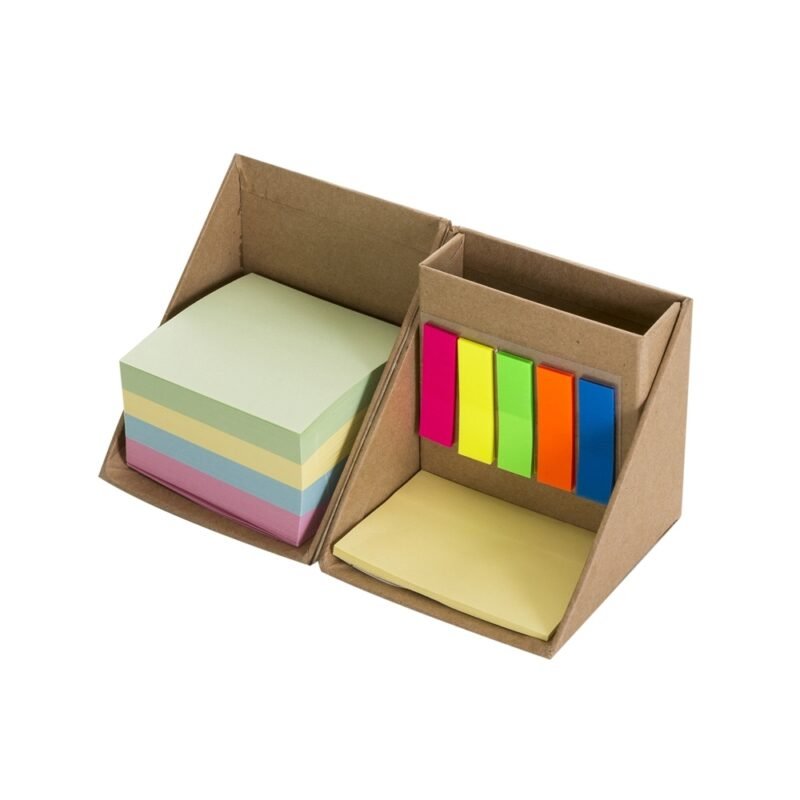Bloco de Anotacoes Cubo BEGE_12516_Adoro Brindes