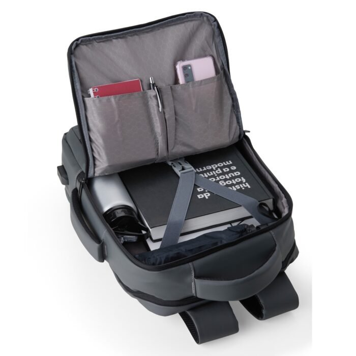 Mochila Couro Sintético USB 23 Litros - Imagem 2
