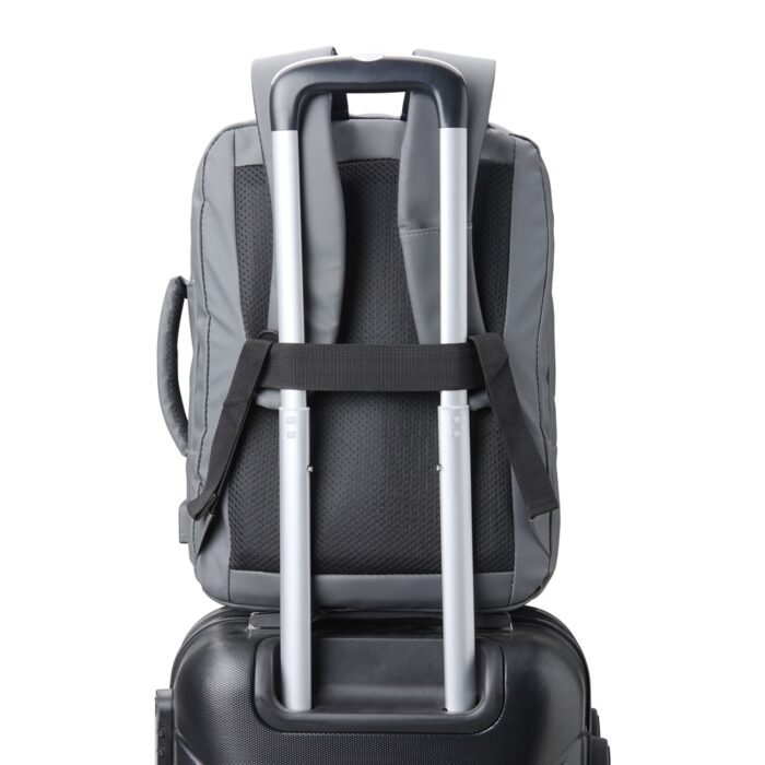Mochila Couro Sintético USB 23 Litros - Imagem 5