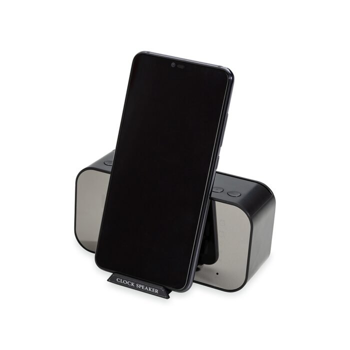 Caixa de Som Multimídia com Relógio e Suporte para Celular - Imagem 4