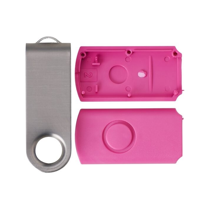 Carcaça Pen Drive Giratório Escovado - Imagem 2