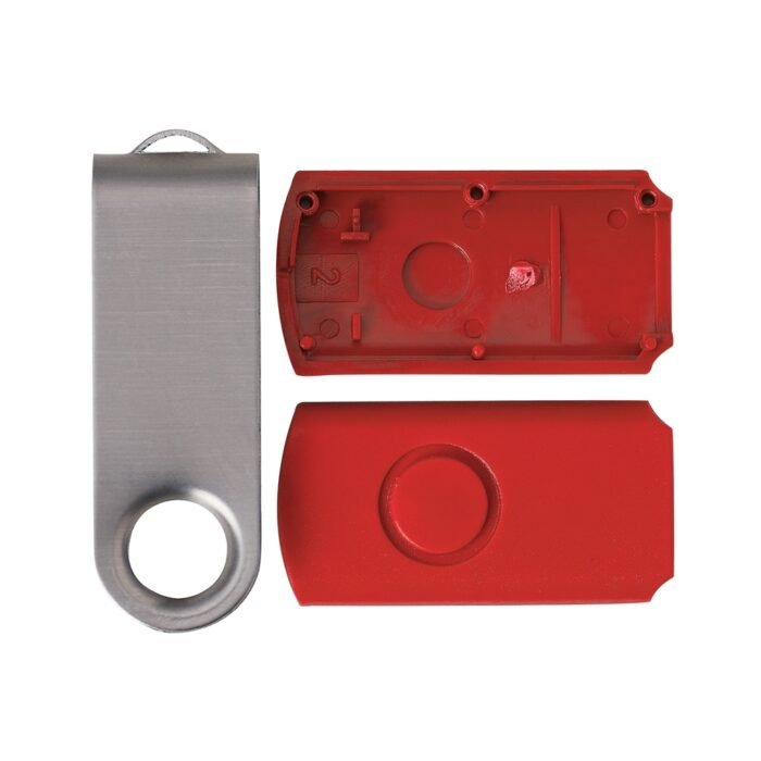 Carcaça Pen Drive Giratório Escovado - Imagem 3