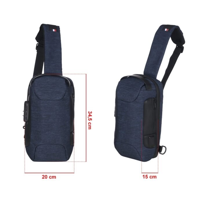Mochila de Ombro USB Anti-Furto - Imagem 9