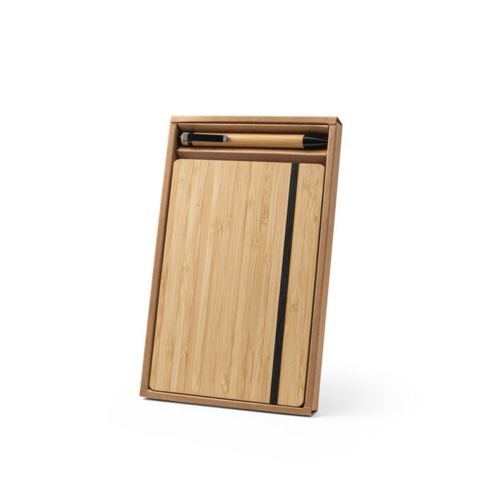 Conjunto de caderno A5 em bambu - Imagem 2