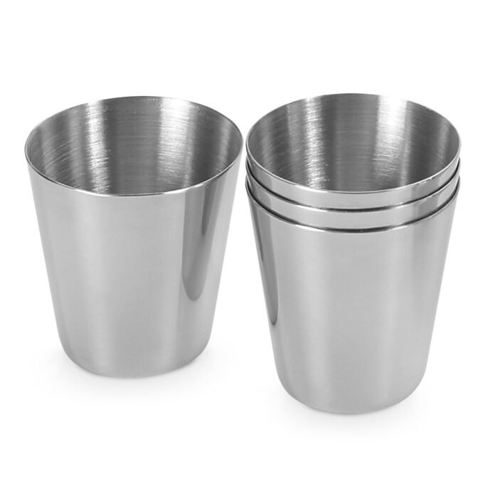 Conjunto de 4 copos em aço inoxidável 25 mL - Imagem 4