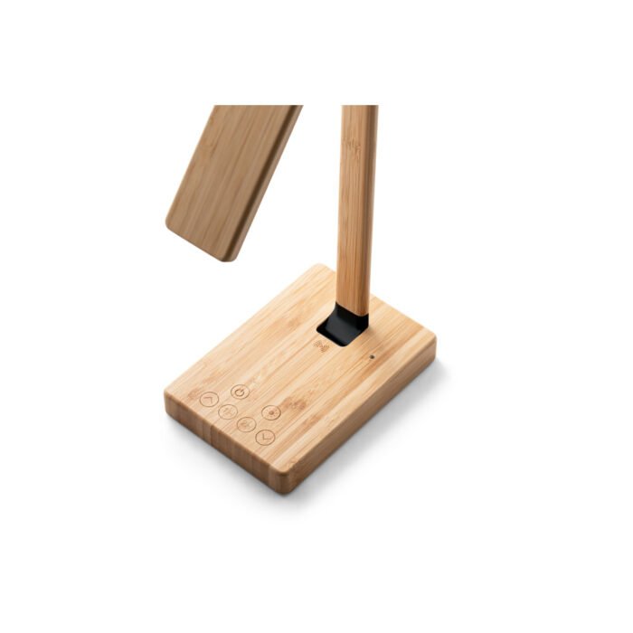 Luminária em bambu com carregador wireless - Imagem 6