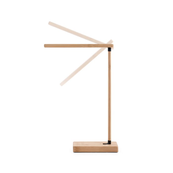 Luminária em bambu com carregador wireless - Imagem 7
