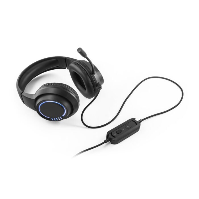 Fones de ouvido para jogos com microfone de alta qualidade incorporado com luzes RGB - Imagem 4