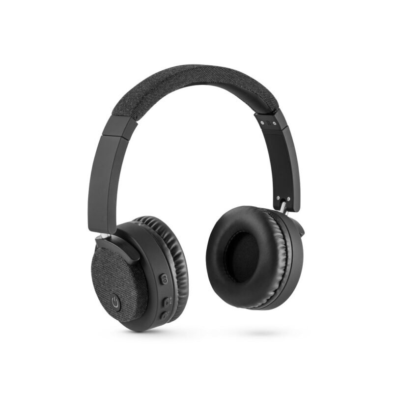 Fones de ouvido sem fios em ABS e tecido com ligação BT 5.0