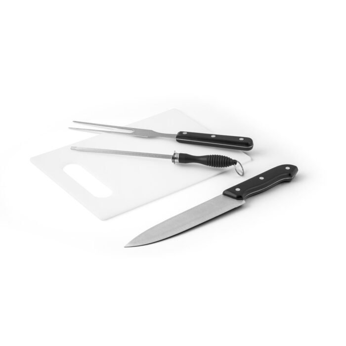 Kit churrasco em estojo em 210D com peças em aço inox - Imagem 5