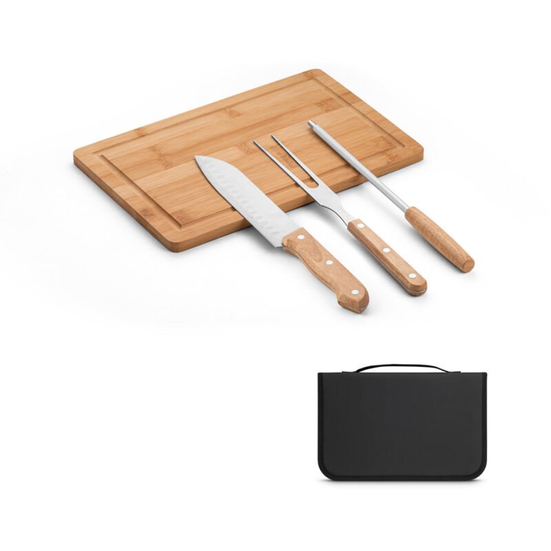 Kit churrasco em estojo de 210D