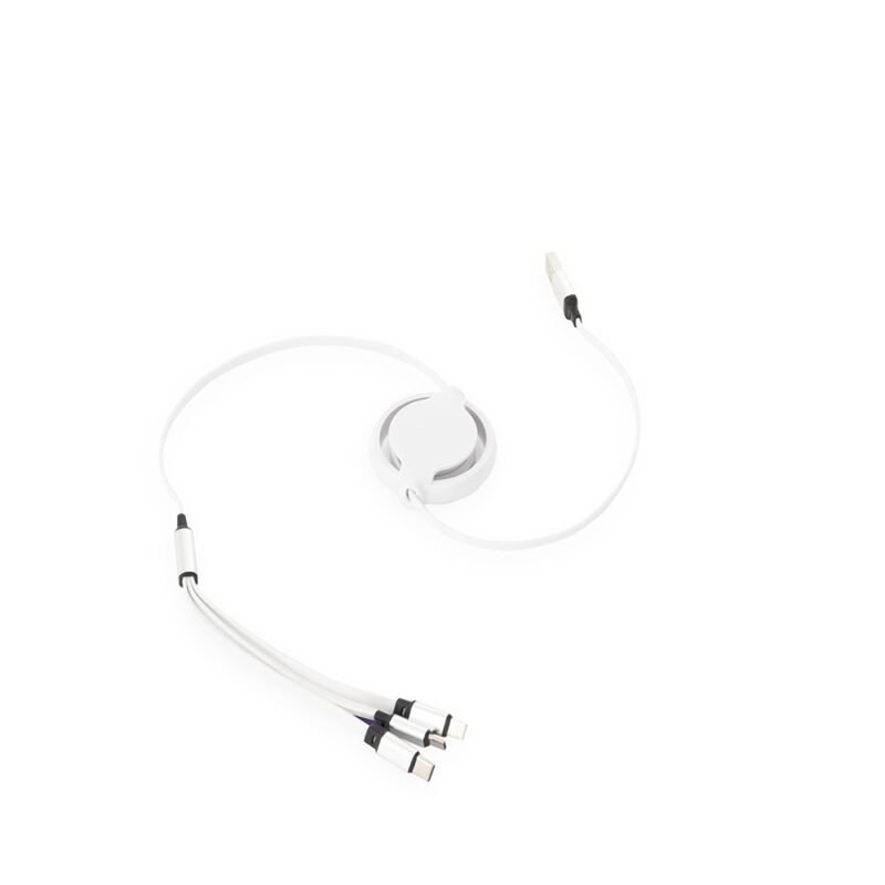 Cabo USB Retrátil 3 em 1
